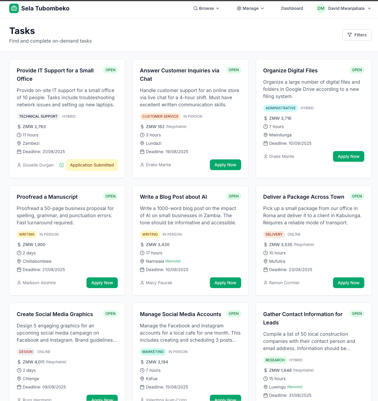 Lusaka-based Retailer case study image 1